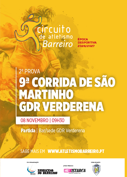 Imagem da 9ª Corrida de São Martinho do Circuito de Atletismo do Barreiro 2026/2027