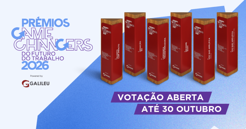 Prémios Game Changers do Futuro do Trabalho com votação até 30/10/26