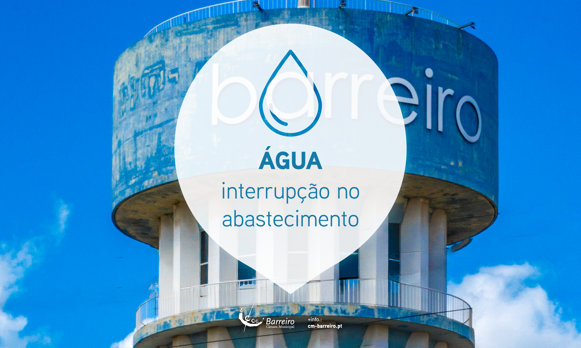 Interrupção do abastecimento de água