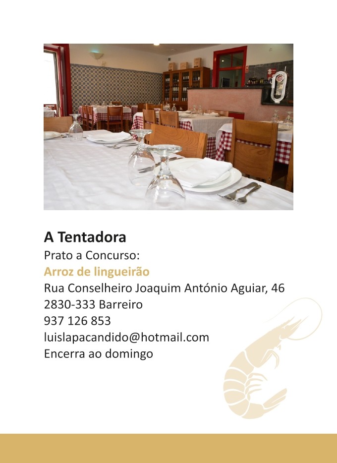 21º Concurso de Gastronomia Ribeirinha do Barreiro | 2019 | Brochura Restaurantes pg6
