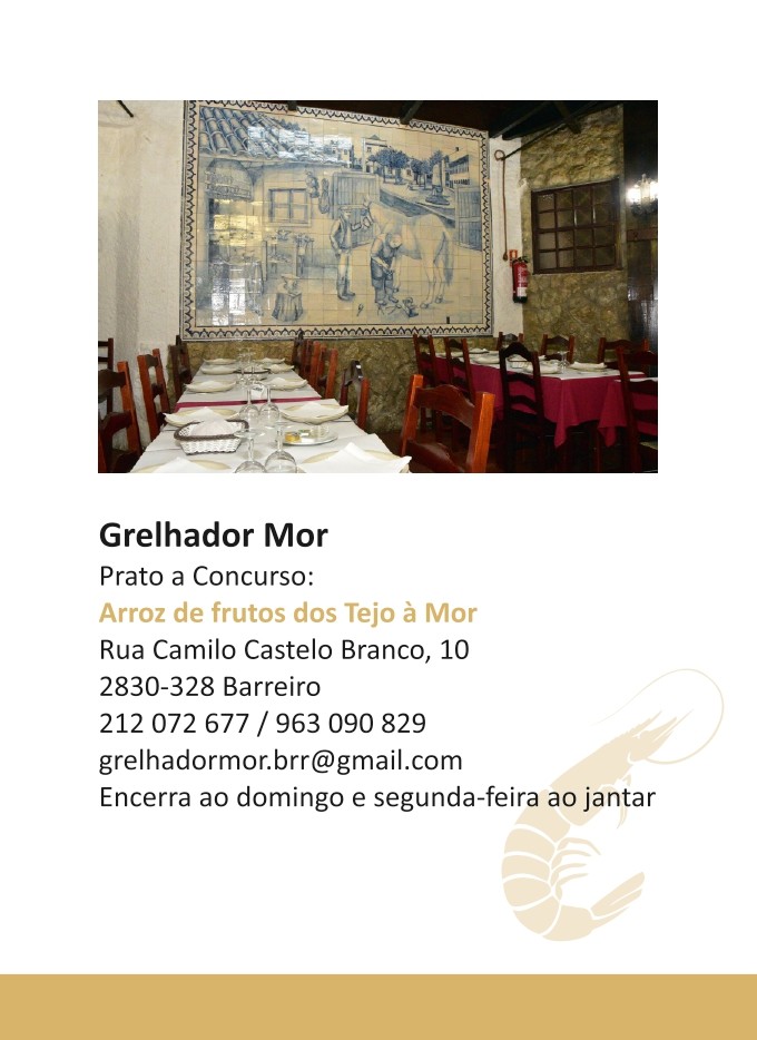 21º Concurso de Gastronomia Ribeirinha do Barreiro | 2019 | Brochura Restaurantes pg10