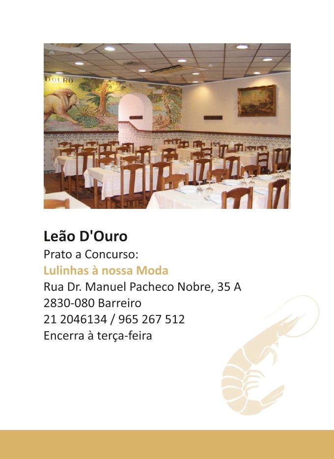 21º Concurso de Gastronomia Ribeirinha do Barreiro | 2019 | Brochura Restaurantes pg11