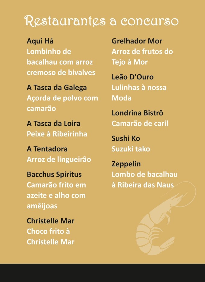 21º Concurso de Gastronomia Ribeirinha do Barreiro | 2019 | Brochura Restaurantes pg15