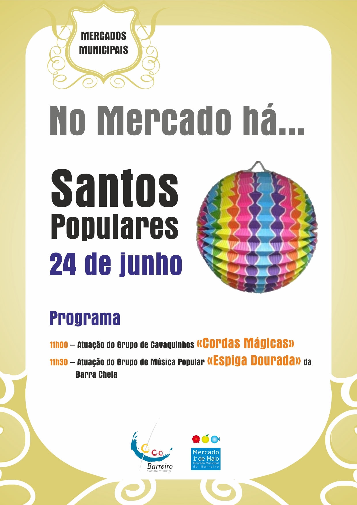 24 junho | No Mercado há… Santos Populares