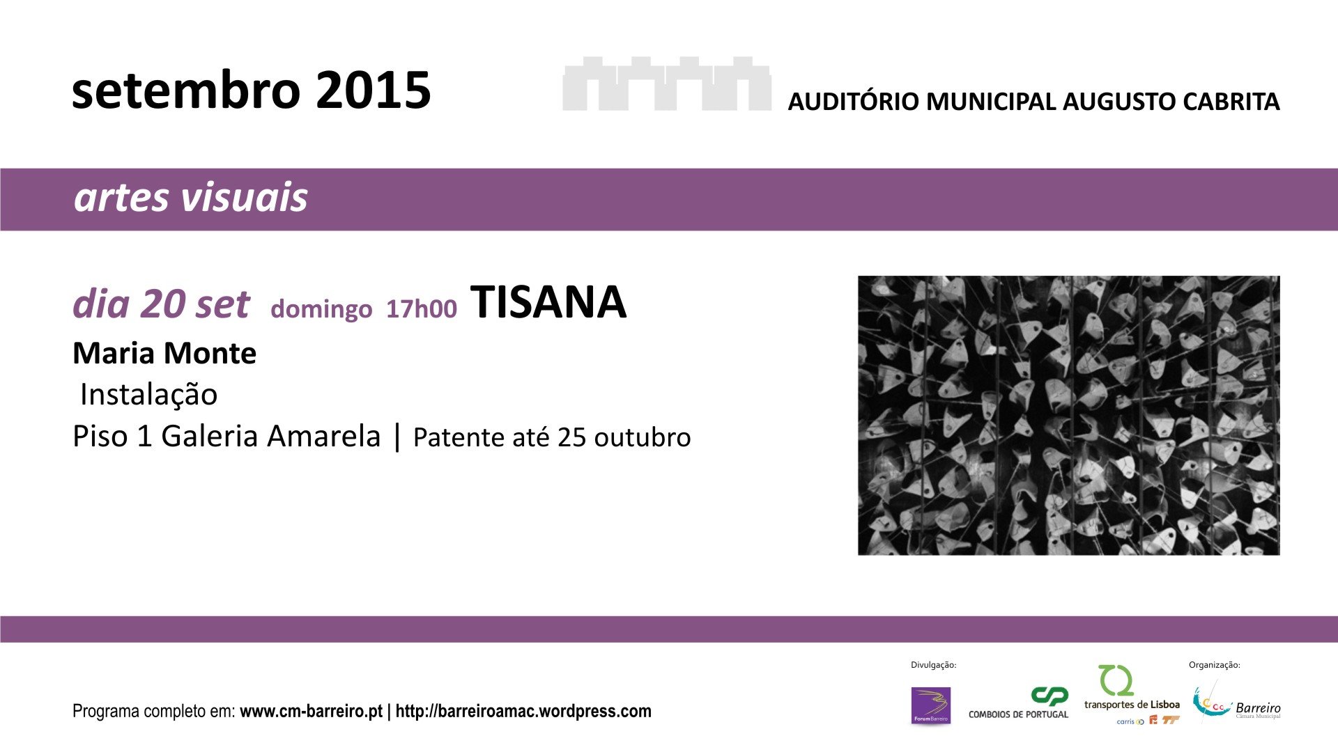 AMAC | Exposições “Tisana” e “Artrito”, de 20 de setembro a 25 de outubro