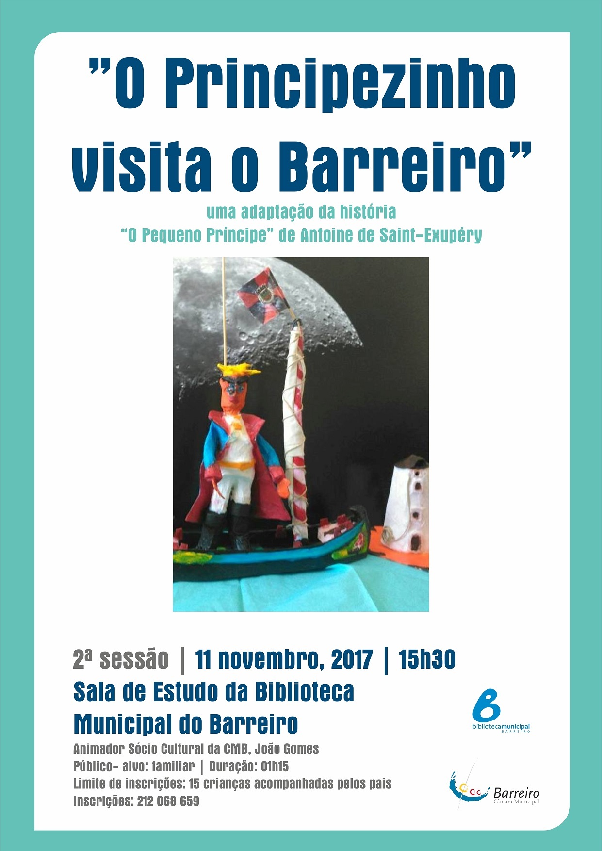 “Principezinho visita o Barreiro” | 2ª  Sessão na Biblioteca Municipal