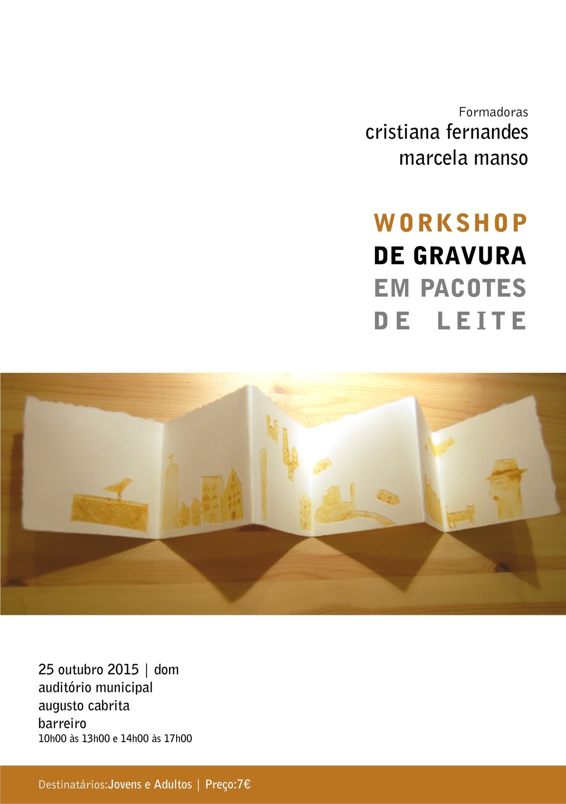 AMAC | Workshop de Gravura em Pacotes de Leite