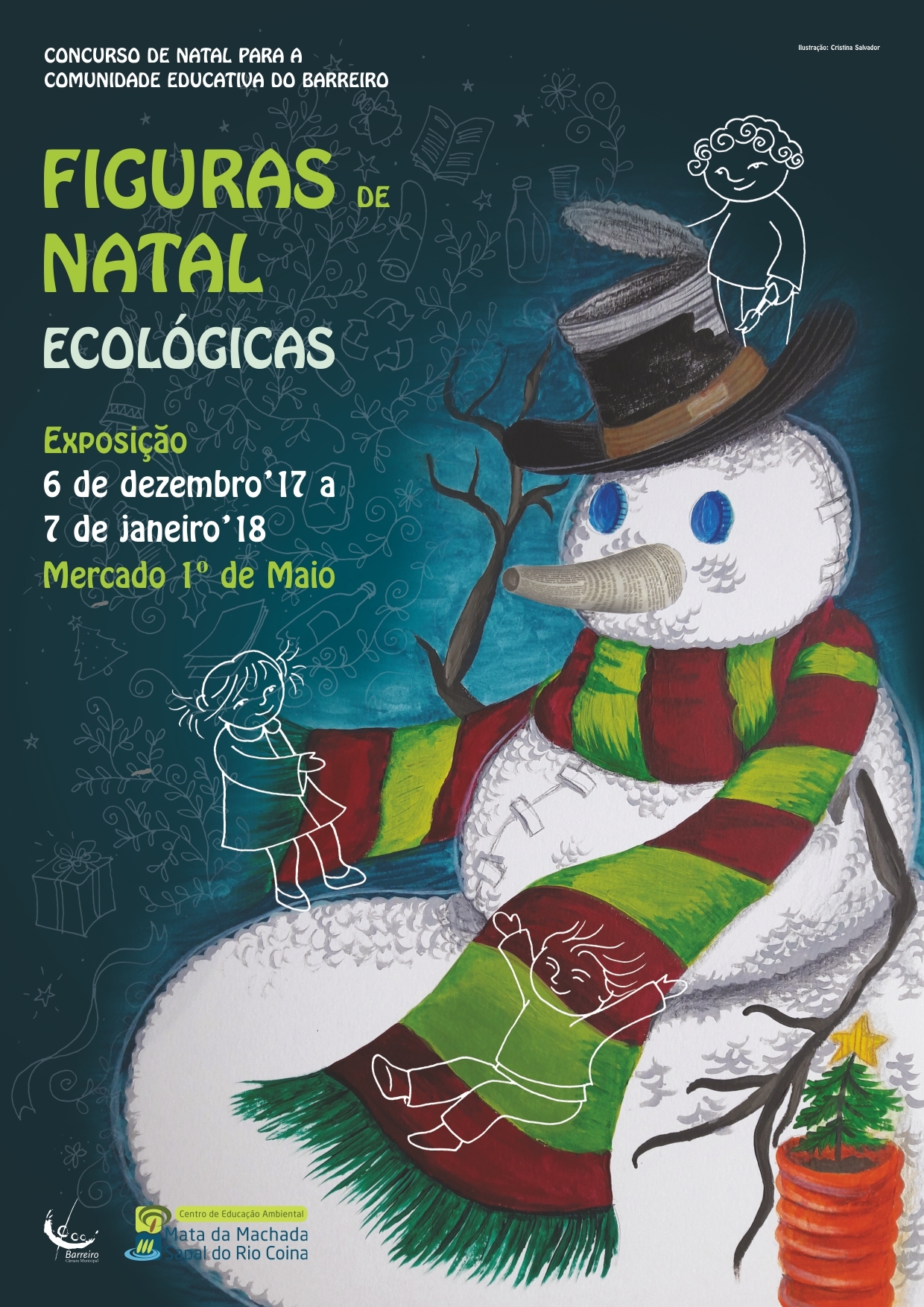 “Figuras de Natal Ecológicas” | Exposição | No Mercado 1º de Maio
