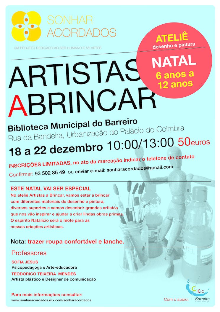 Ateliê de Natal “Artistas a Brincar”