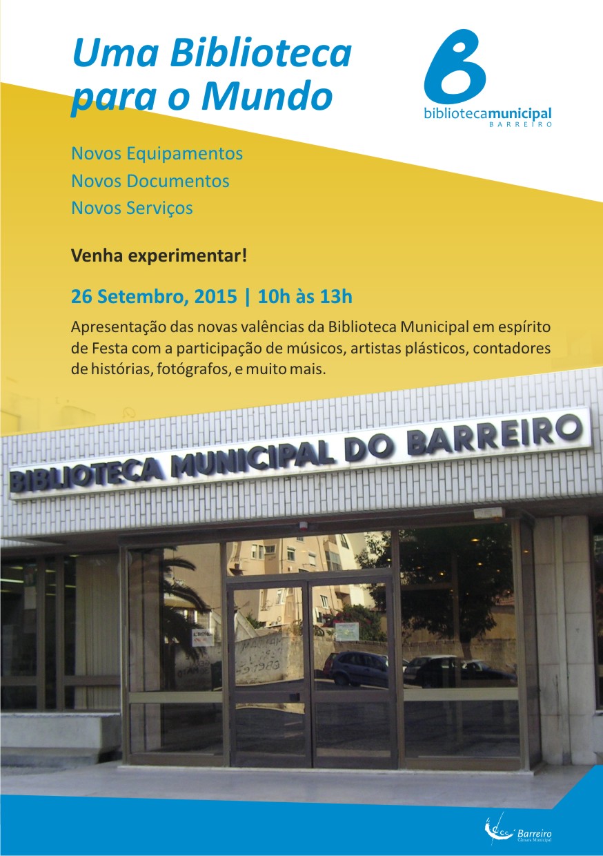 26 SETEMBRO | DAS 10H00 ÀS 13H00 | UMA BIBLIOTECA PARA O MUNDO
