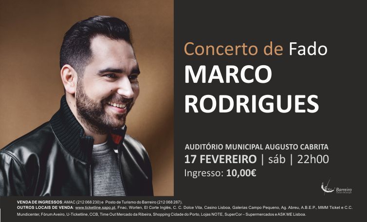ESGOTADO | Concerto de Fado com Marco Rodrigues