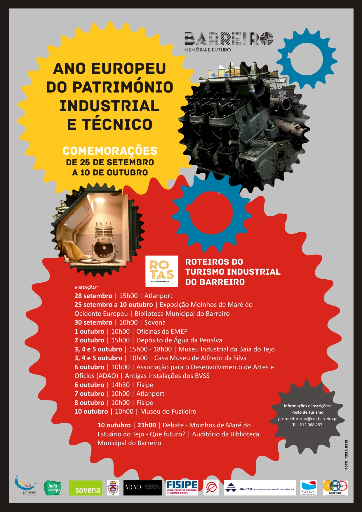 ROTEIROS DO TURISMO INDUSTRIAL DO BARREIRO  INSCRIÇÕES ABERTAS