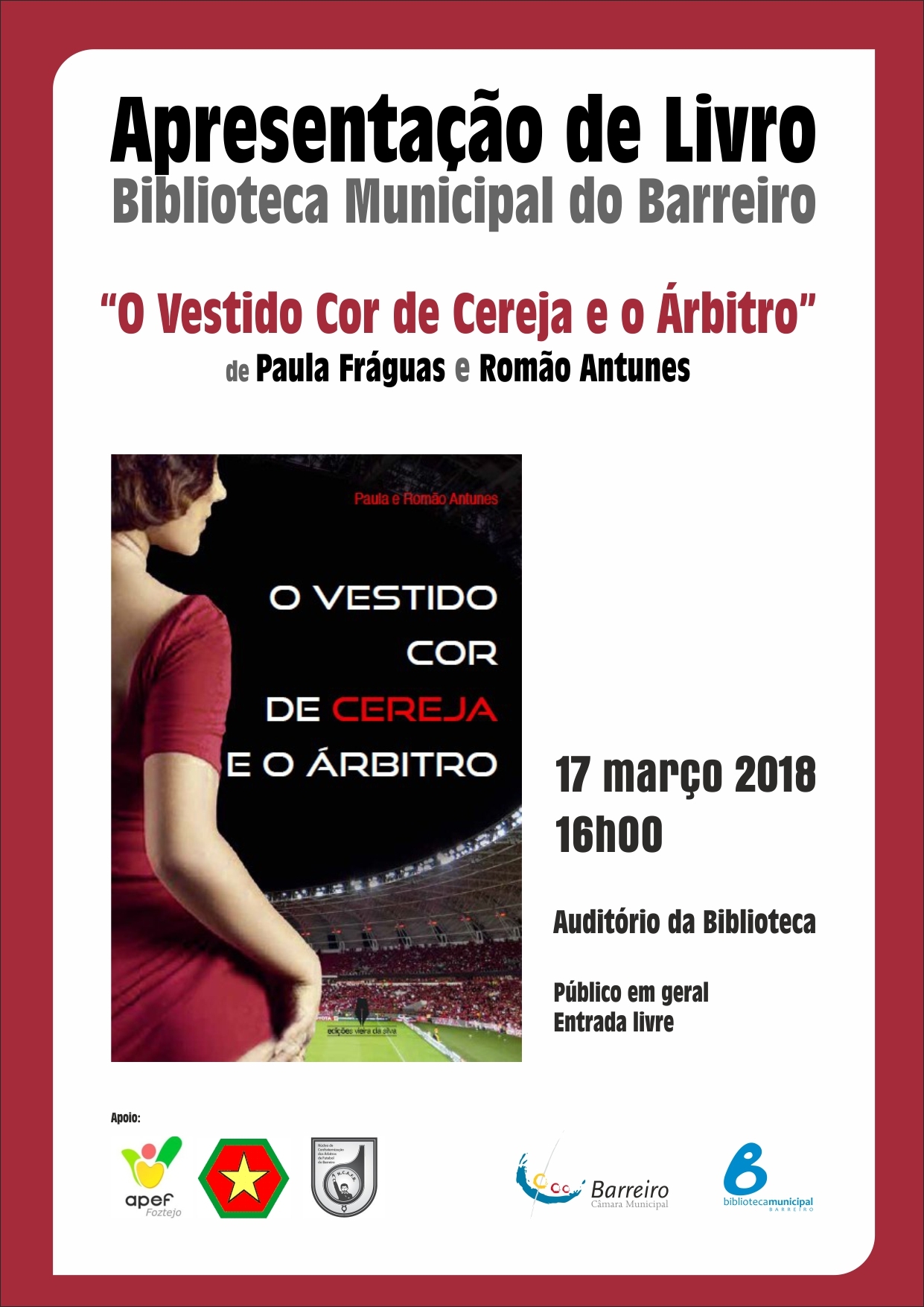 Apresentação do livro “O Vestido Cor de Cereja e o Árbitro”