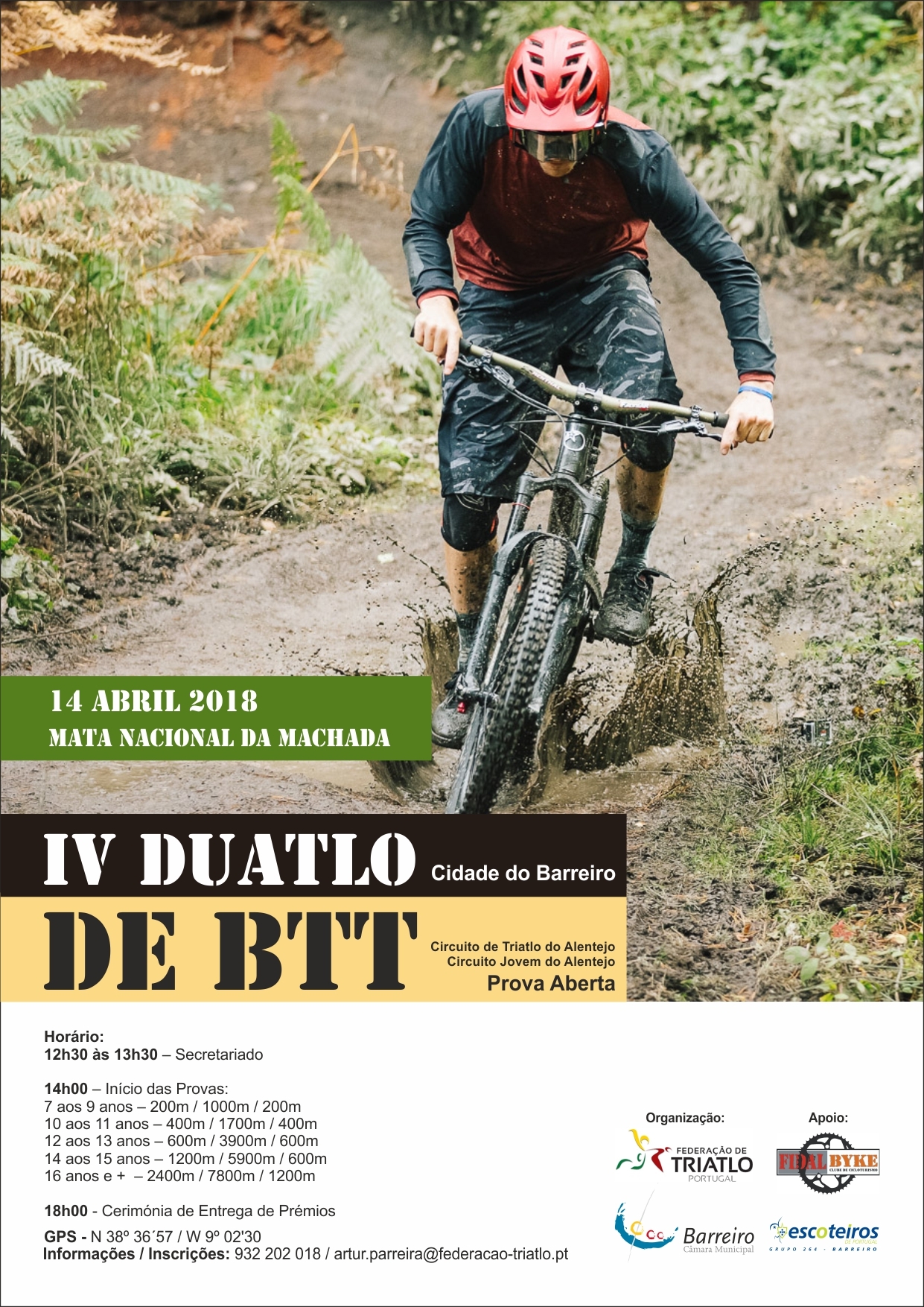 IV Duatlo de BTT Cidade do Barreiro na Mata Nacional da Machada