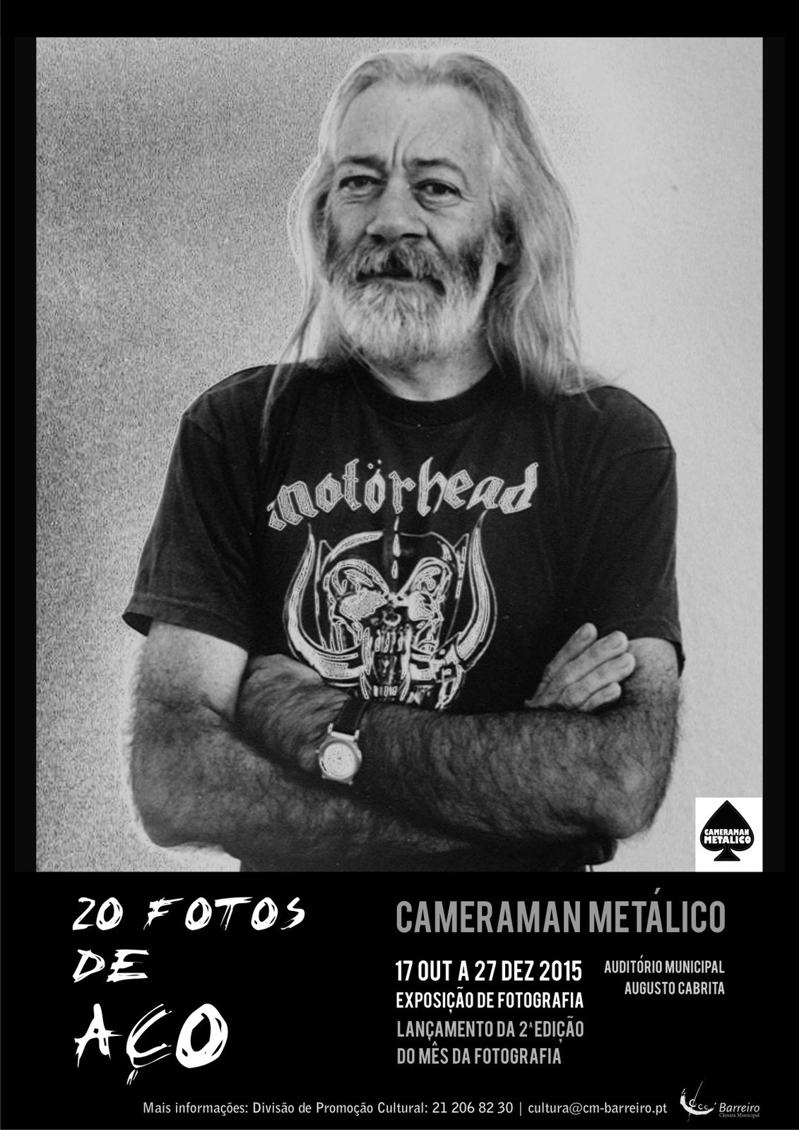 Exposição de CAMERAMAN METÁLICO “20 FOTOS de AÇO”