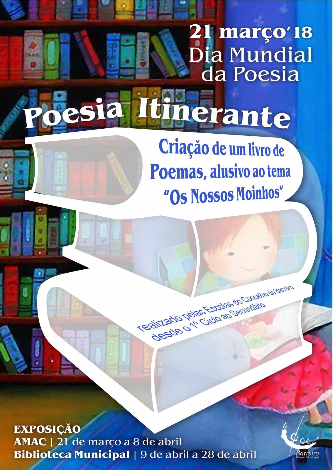 Livro itinerante em exposição