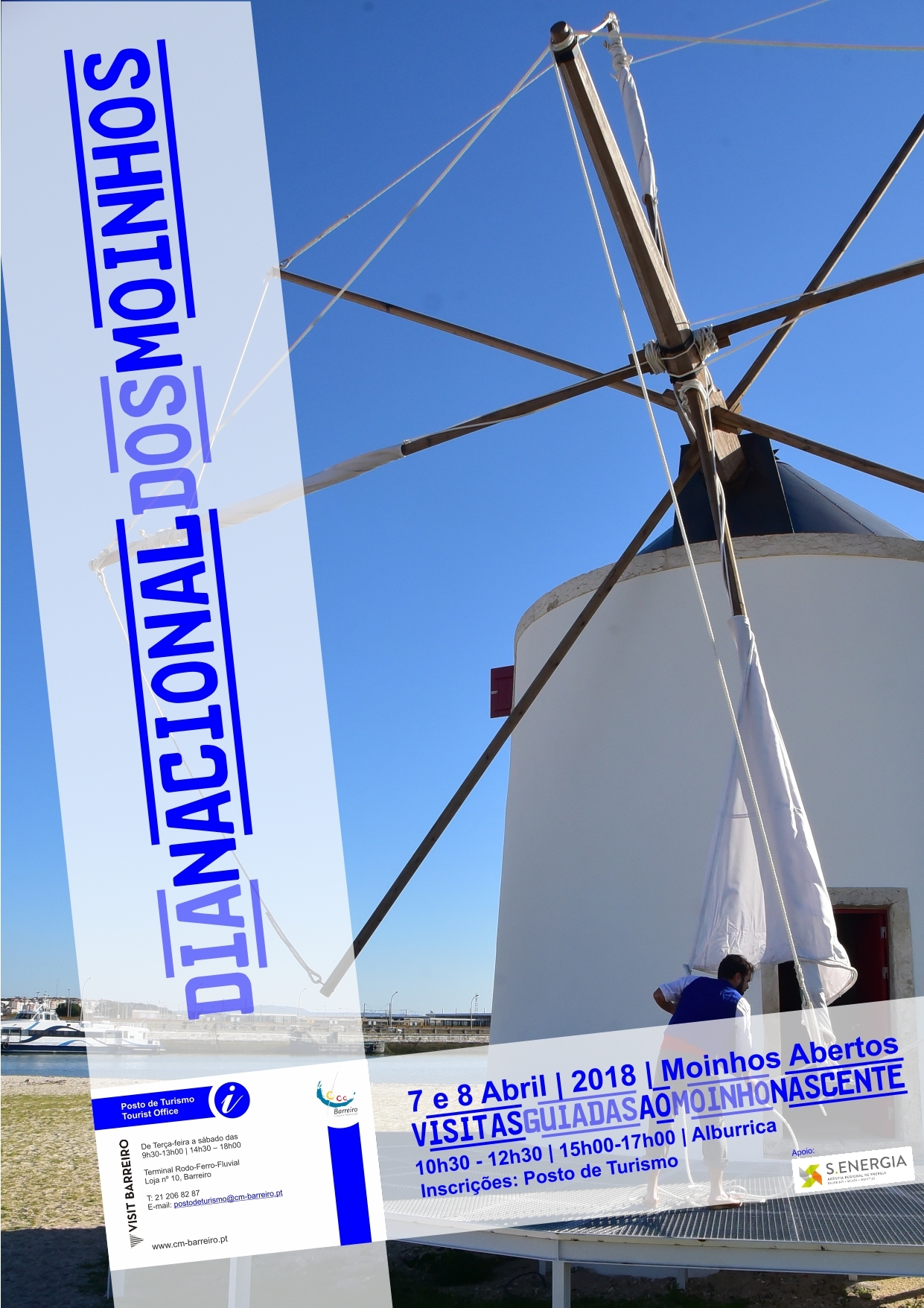 “Vento Nascente” de Alburrica de portas abertas no Barreiro | Dia Nacional dos Moinhos 2018