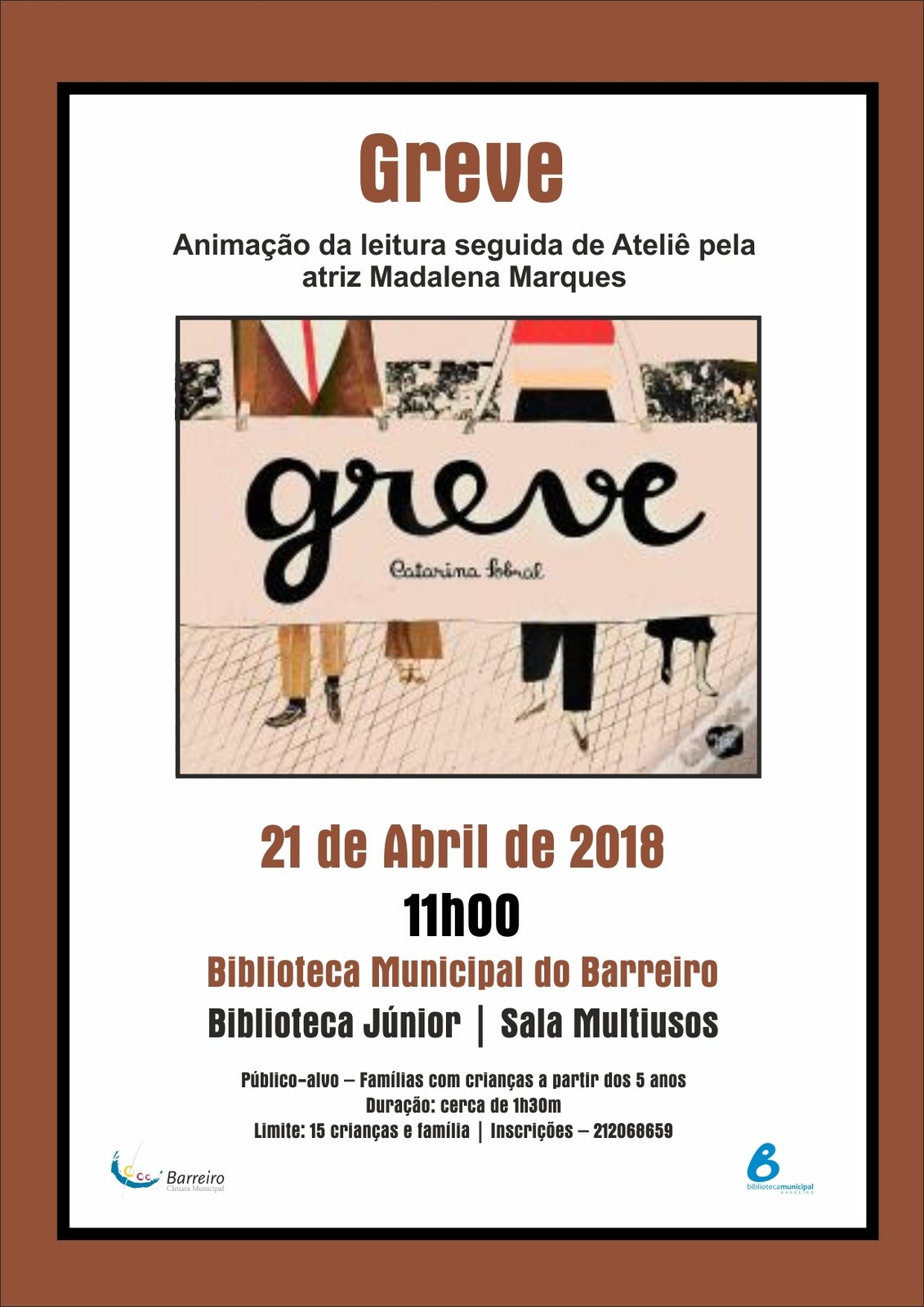 “Greve” – Animação da Leitura | Inscrições abertas