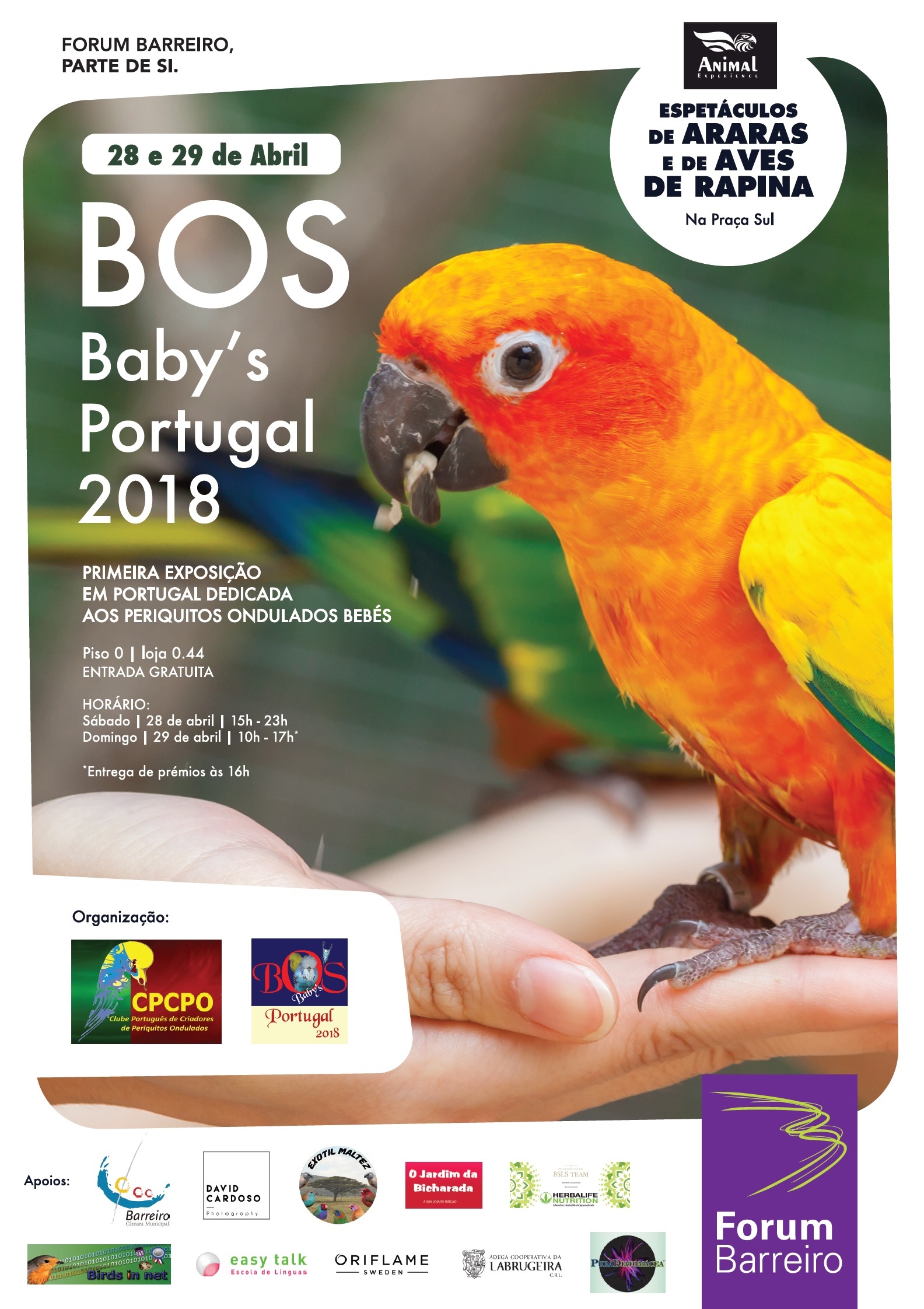 “BOS – Baby’s Portugal 2018” no Forum Barreiro dias 28 e 29 de abril