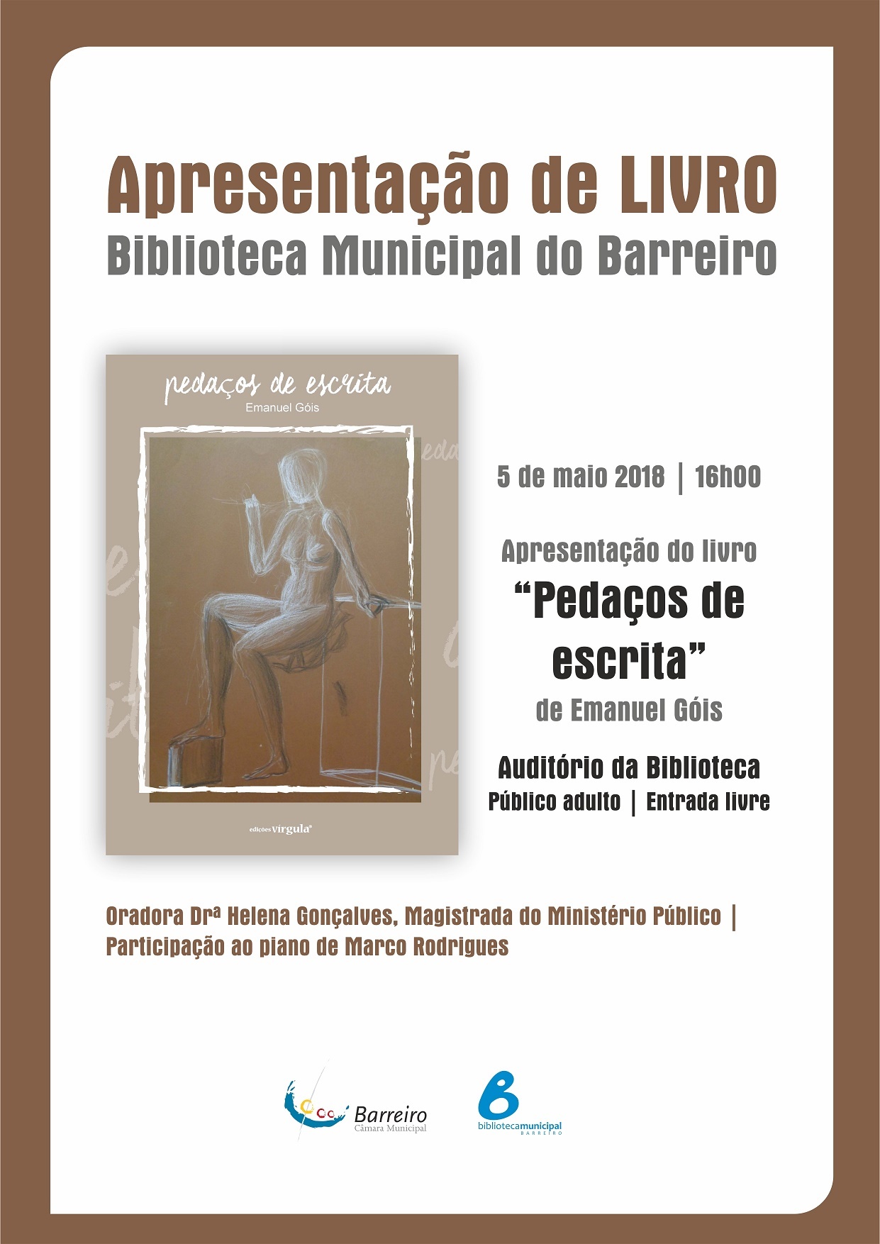 Apresentação do livro “Pedaços de Escrita”