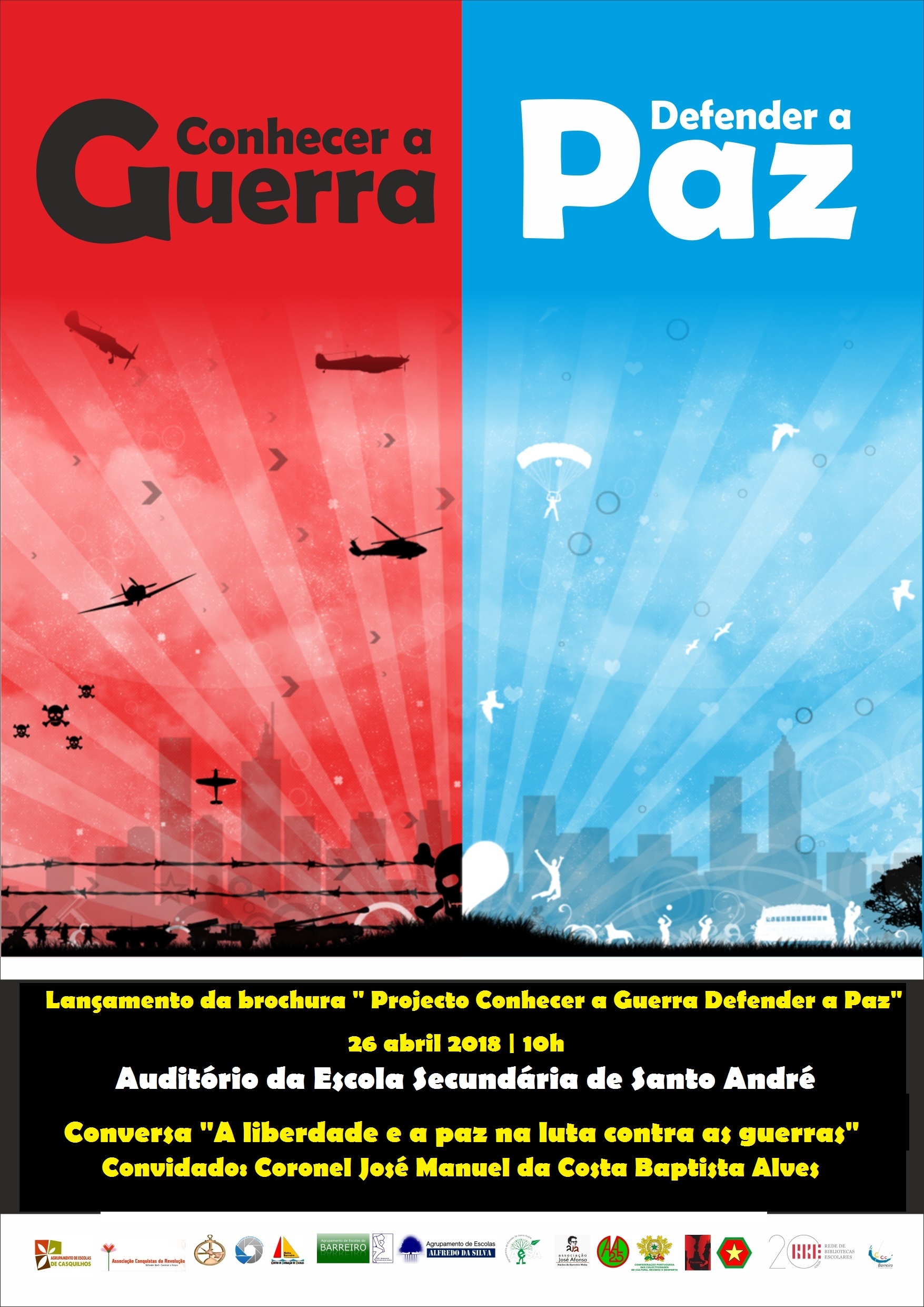 Lançamento da Brochura do Projeto  e conversa “A Liberdade e a paz na luta contra as guerras”