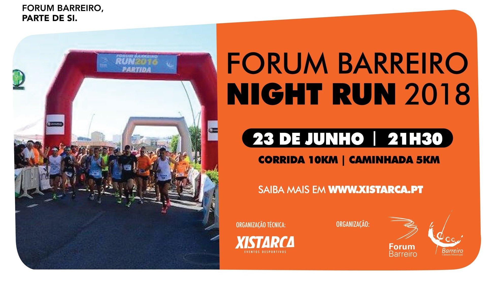 Forum Barreiro NIGHT Run | 21h30 | Inscreva-se AQUI