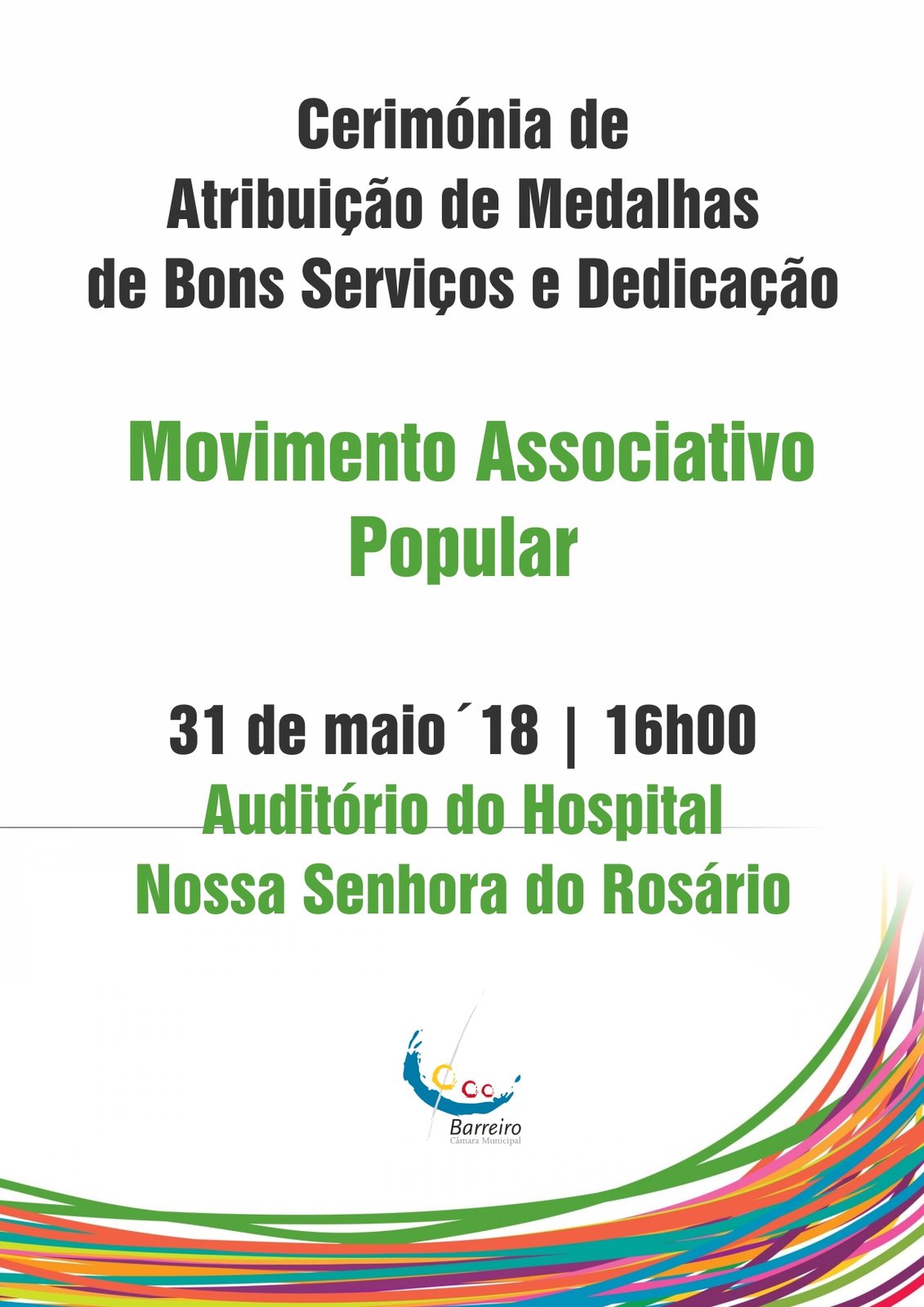 Cerimónia de Atribuição de Medalhas de Bons Serviços e Dedicação ao Movimento Associativo P...