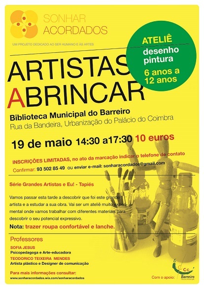 Ateliê “Artistas a Brincar” | Inscrições abertas