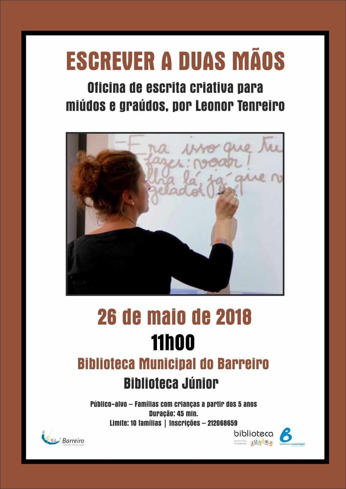 “Escrever a Duas Mãos” | Inscrições abertas