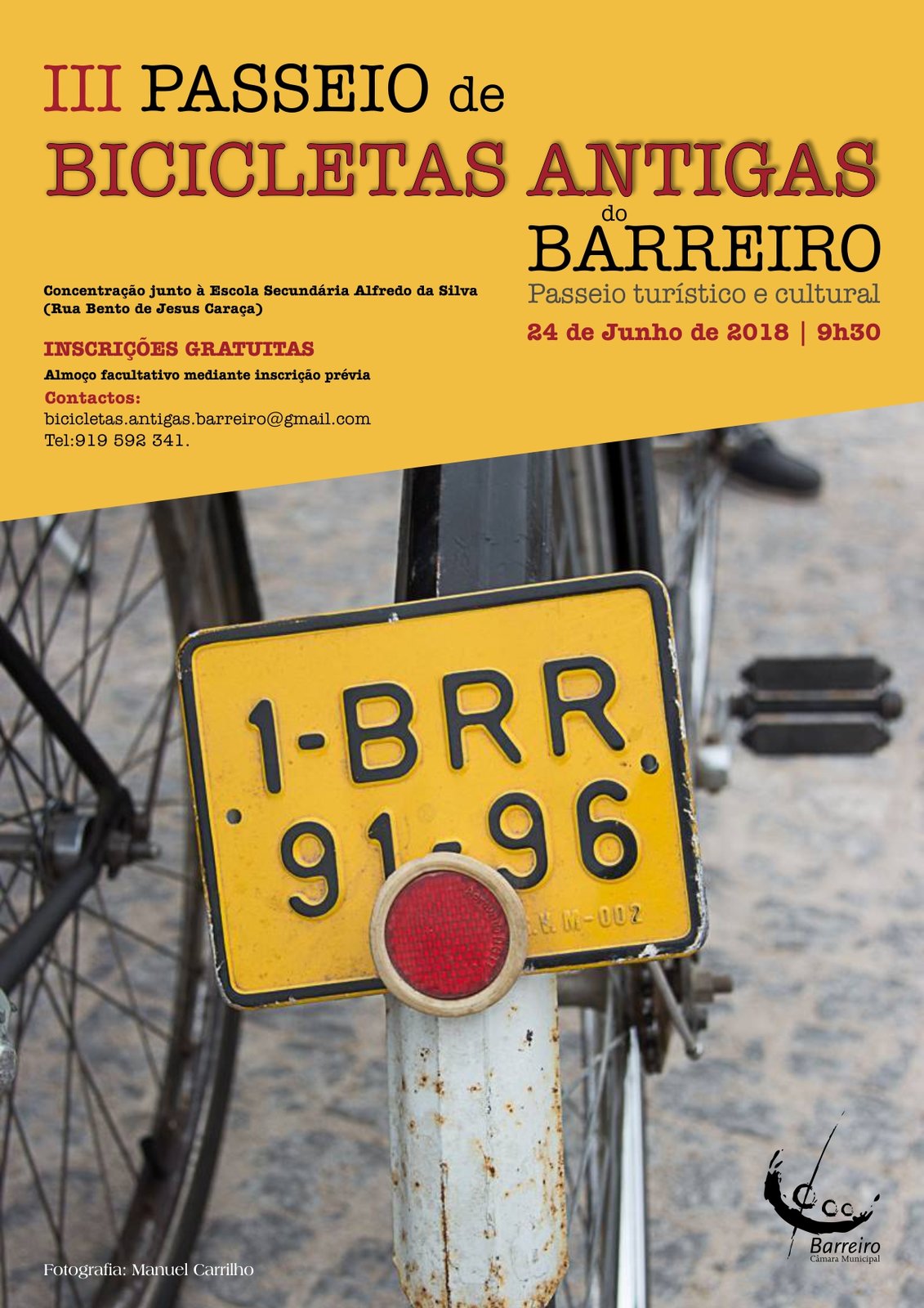 III Passeio de Bicicletas Antigas do Barreiro