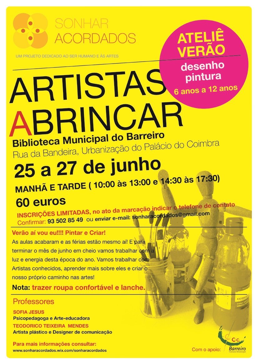 Ateliê “Artistas a Brincar”