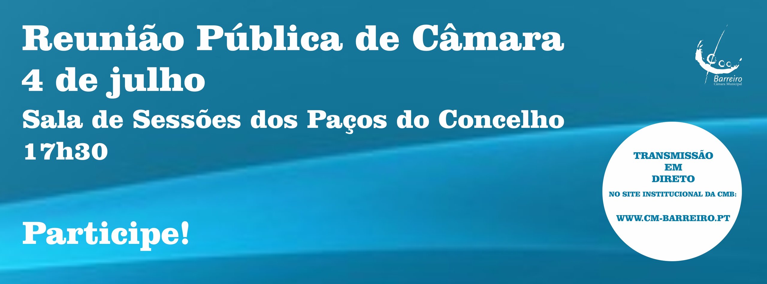 Reunião Pública de Câmara | Sessão ONLINE AQUI