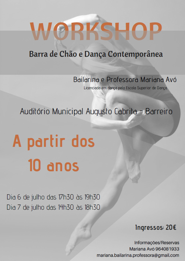 Workshop de Barra de Chão e Dança Contemporânea