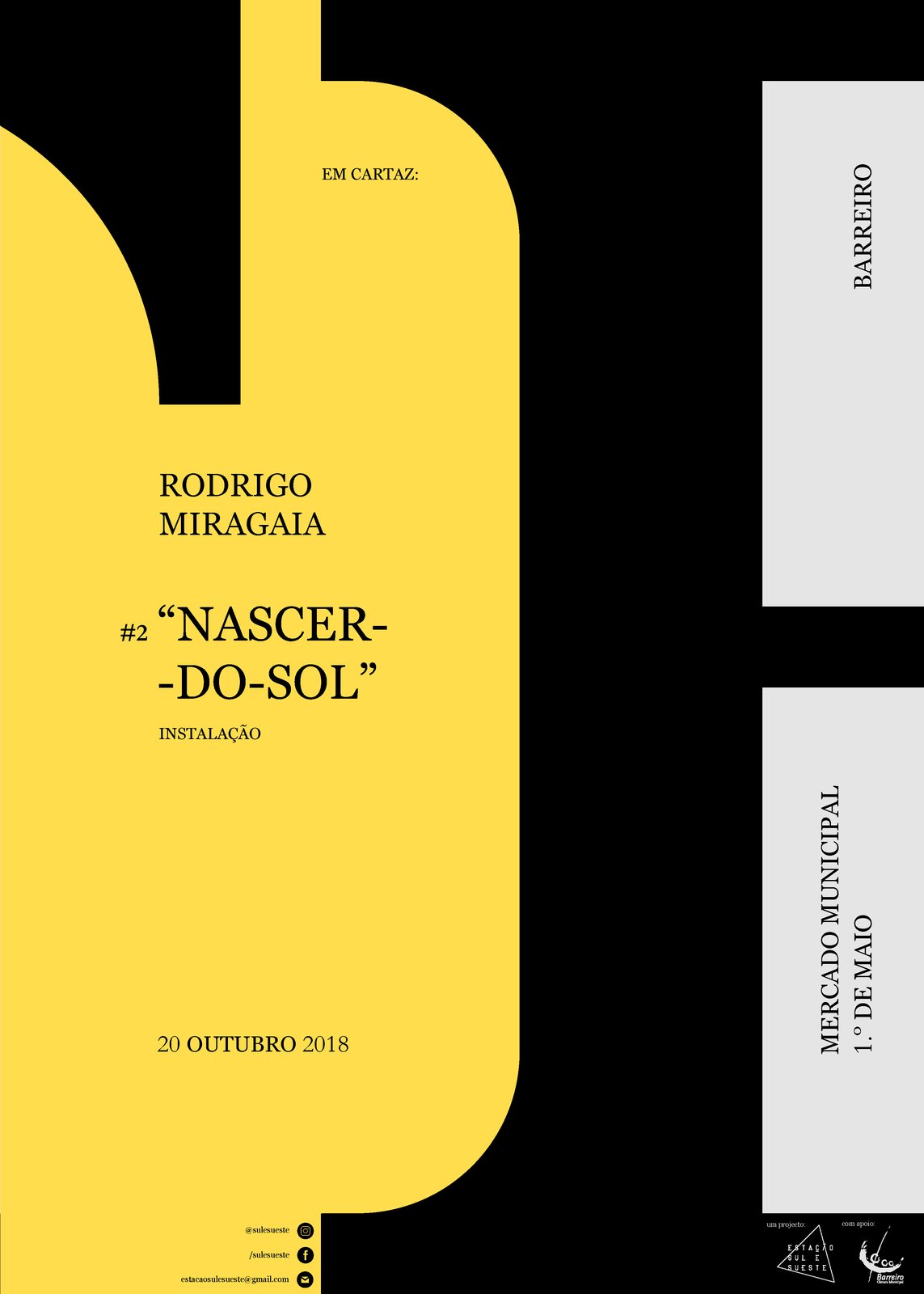 “Nascer-do-Sol” de Rodrigo Miragaia no Mercado Municipal 1º de Maio