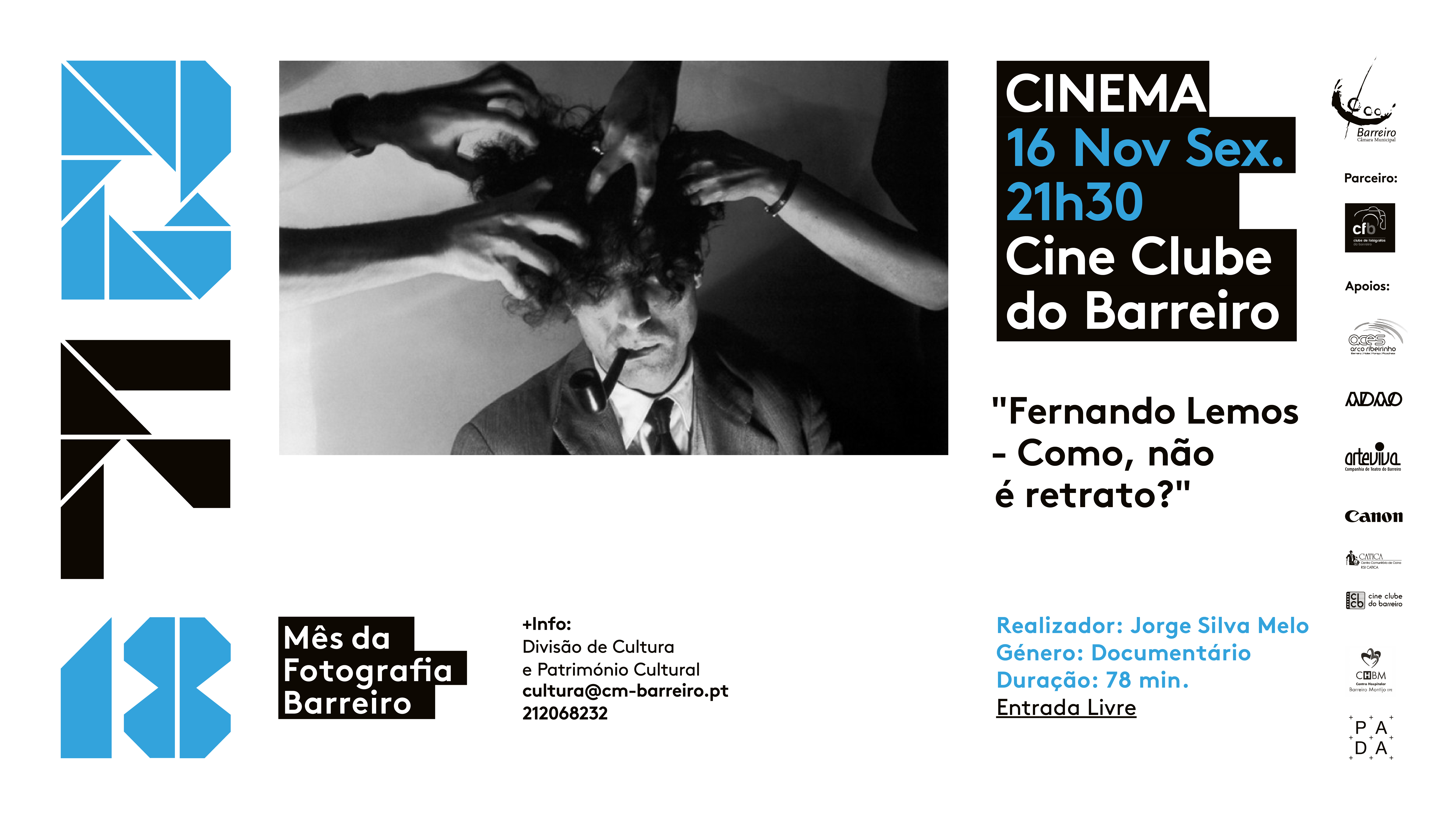 “Fernando Lemos – Como, não é retrato?” | Cinema | Mês da Fotografia