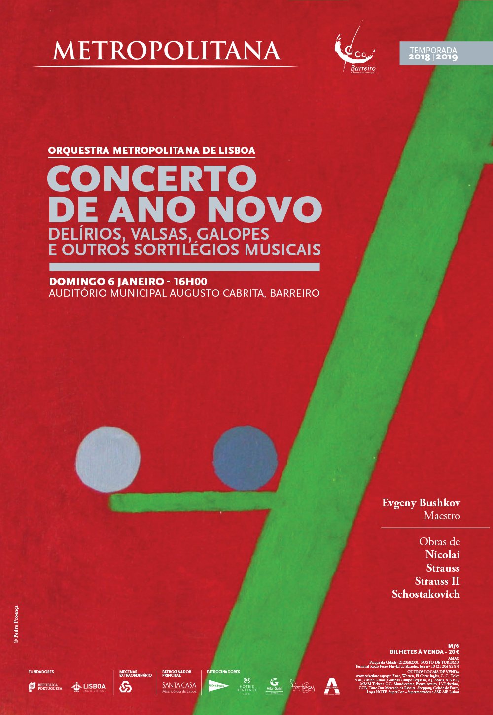 Concerto de Ano Novo | Orquestra Metropolitana de Lisboa | Auditório Municipal Augusto Cabrita