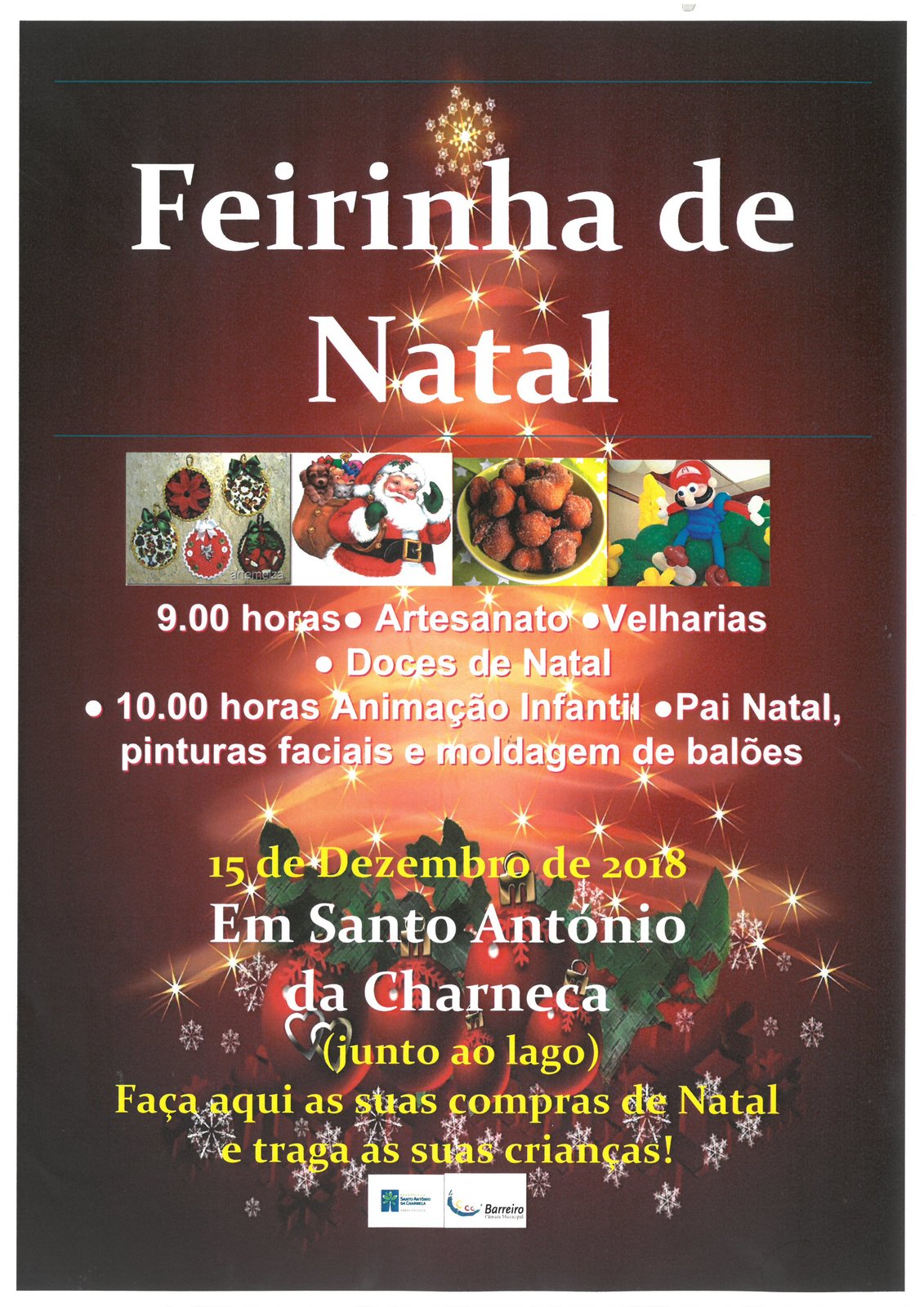 Feirinha de Natal em Santo António da Charneca