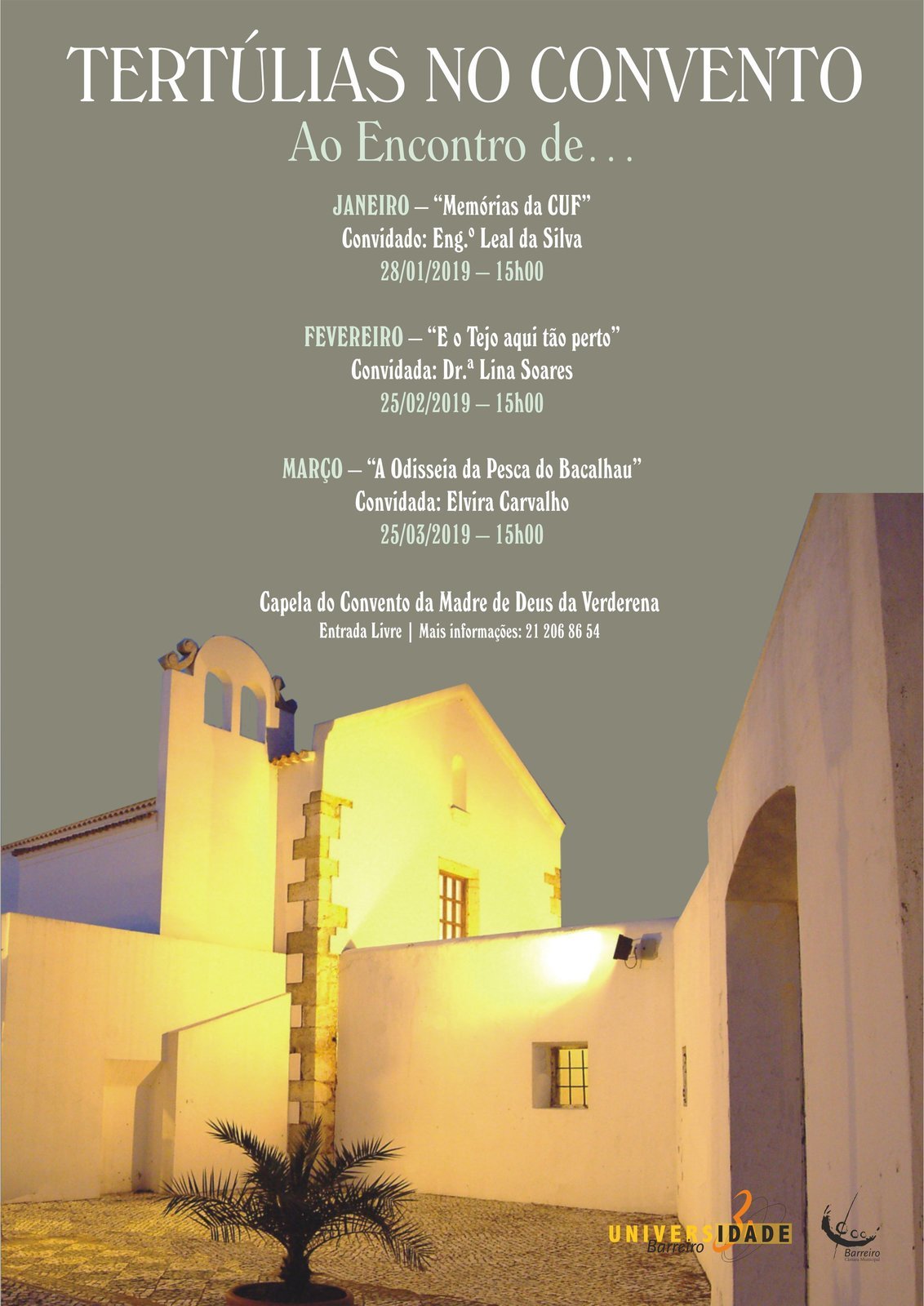 Tertúlias no Convento | Ao Encontro de… | “E o Tejo aqui tão perto”, com Lina Soares