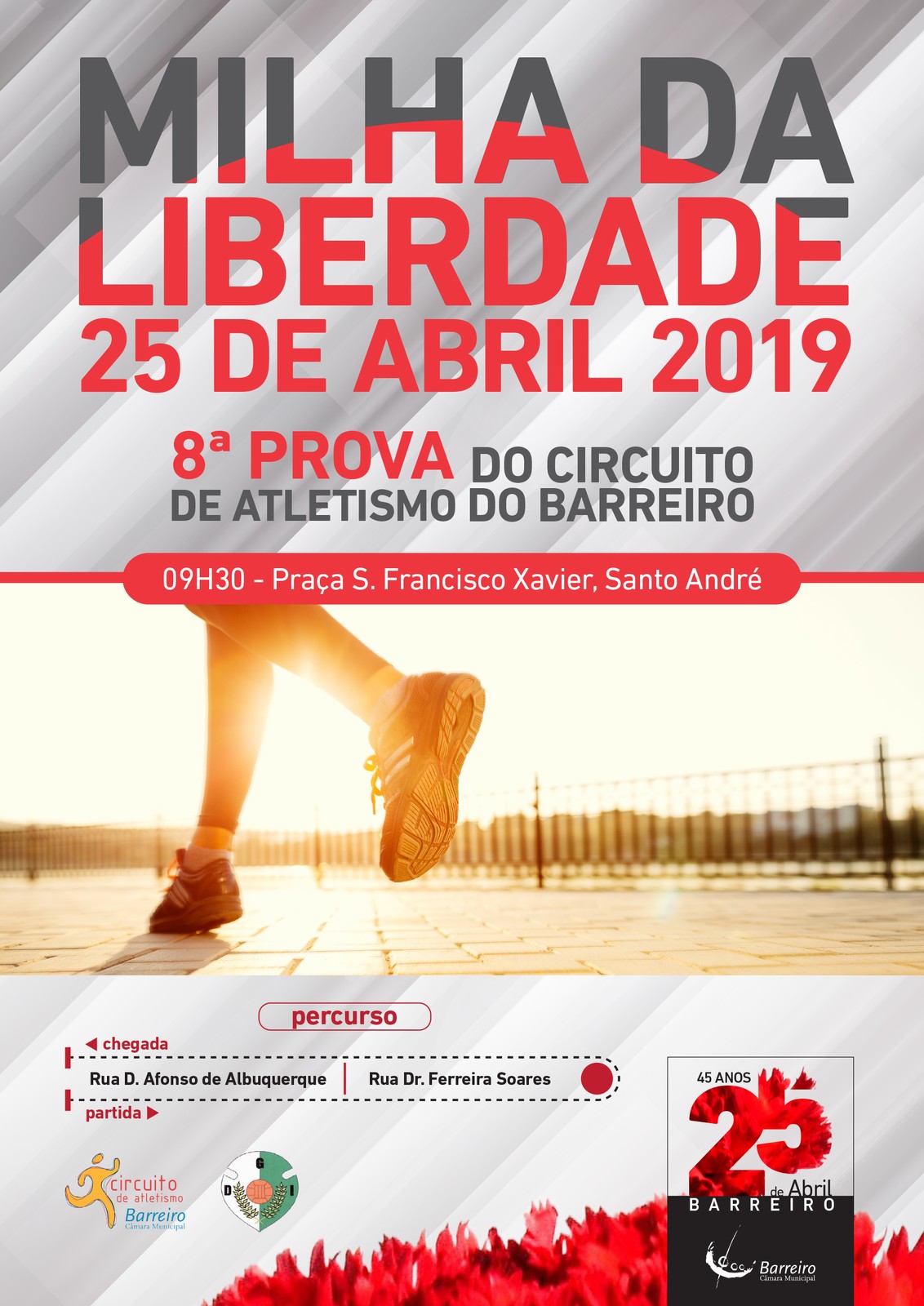 Milha da Liberdade | Circuito de Atletismo do Barreiro 2018/19 | 8ª prova