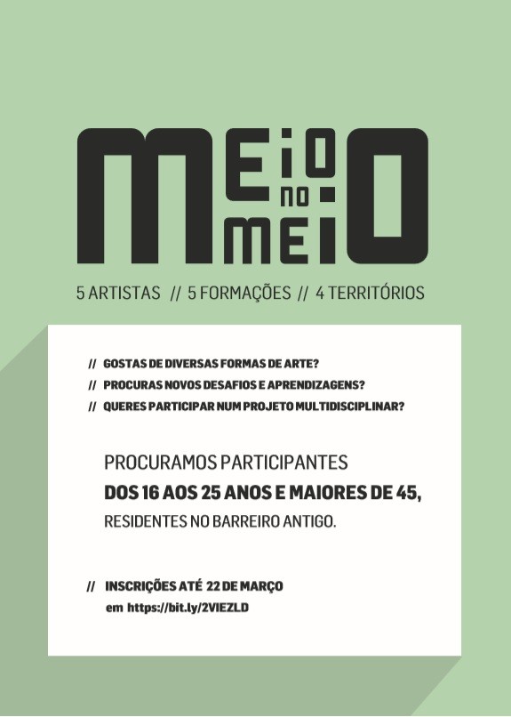 MEIO no MEIO procura participantes residentes no Barreiro antigo | Sessão de Esclarecimento na E...