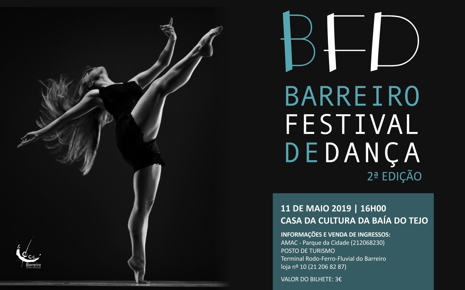 2ª Edição do Barreiro Festival de Dança | Inscrições até 03 de maio