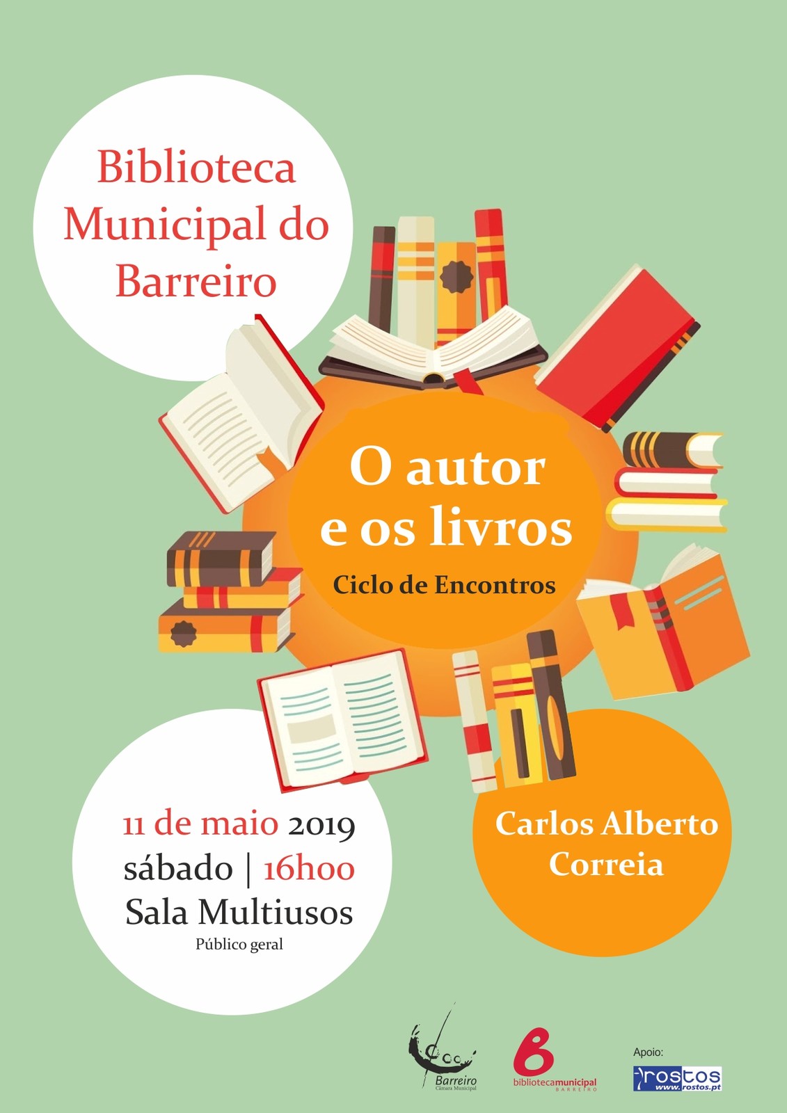 Ciclo de Encontros: “O Autor e os livros” com Carlos Alberto Correia