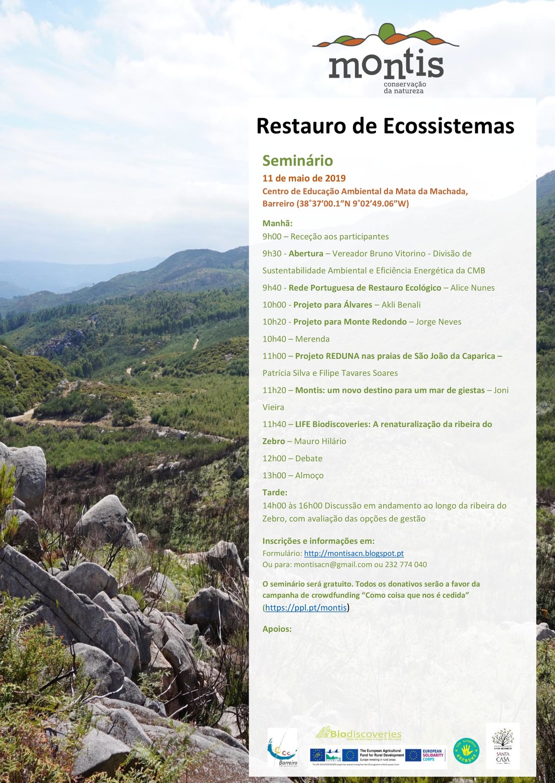 Seminário “Restauro de Ecossistemas” em maio