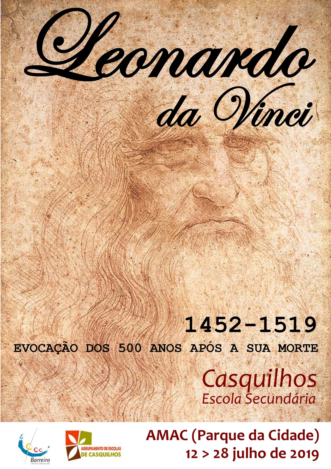 Exposição de desenho evoca 500 anos da morte de Leonardo Da Vinci
