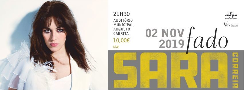 Sara Correia | “Fado” | Auditório Municipal Augusto Cabrita