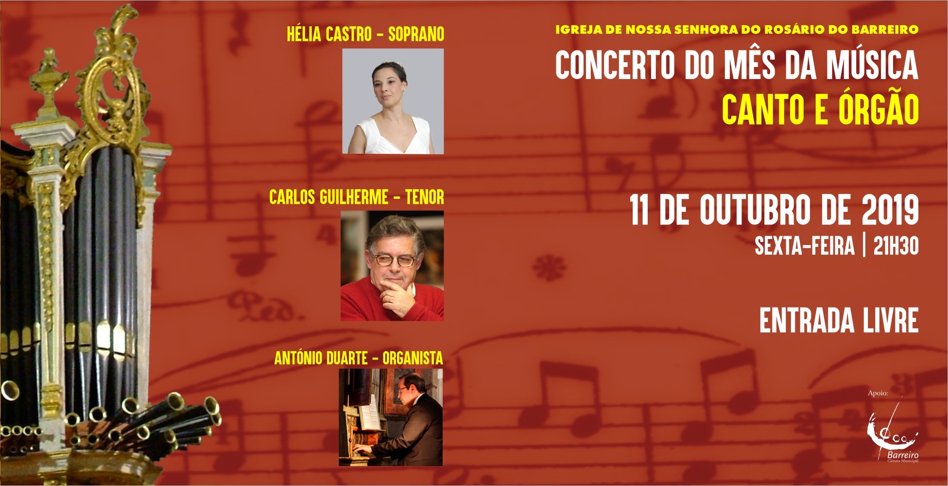 Concerto de Canto e Órgão | Igreja de Nossa Senhora do Rosário
