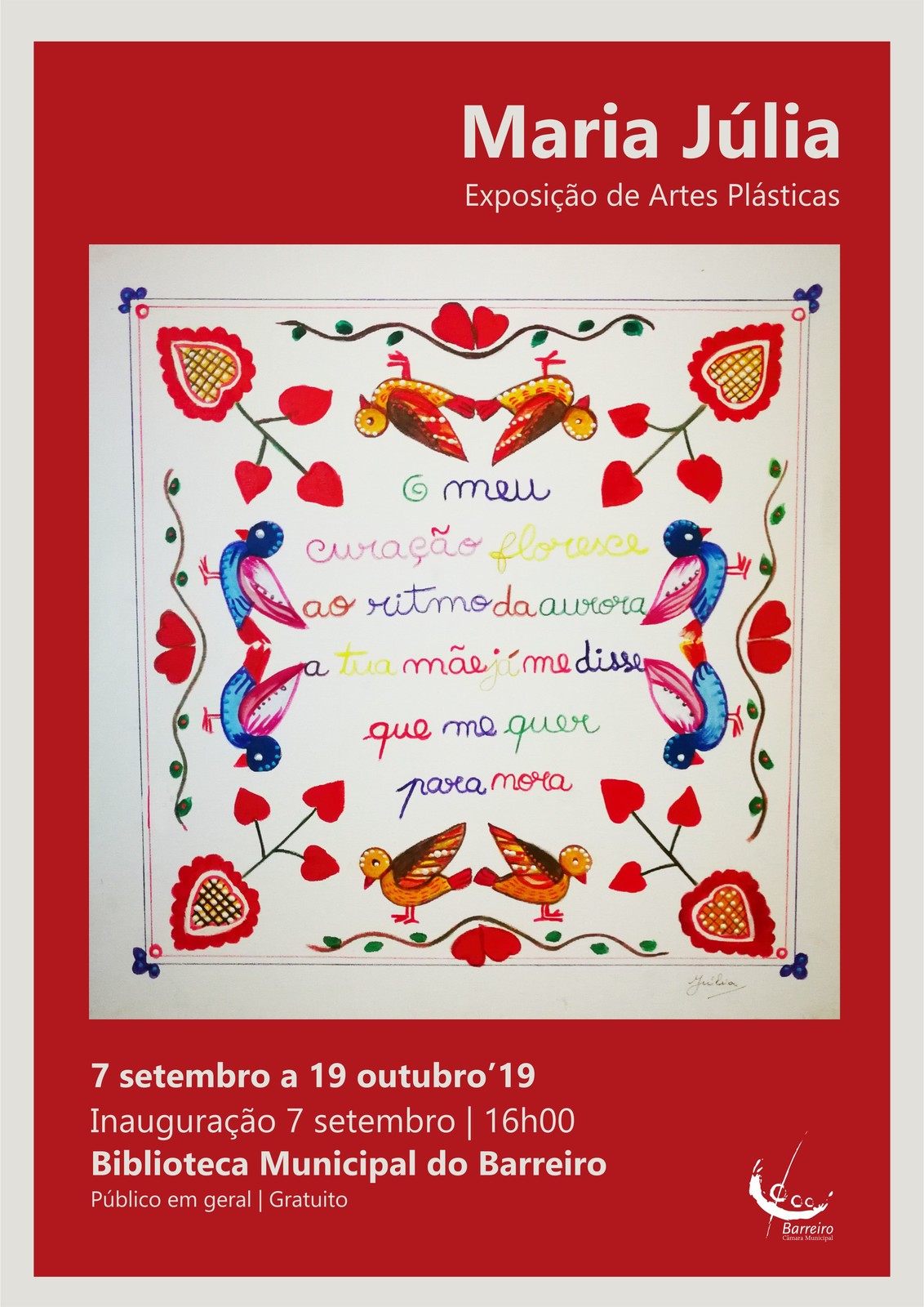 Exposição de artes plásticas de Maria Júlia