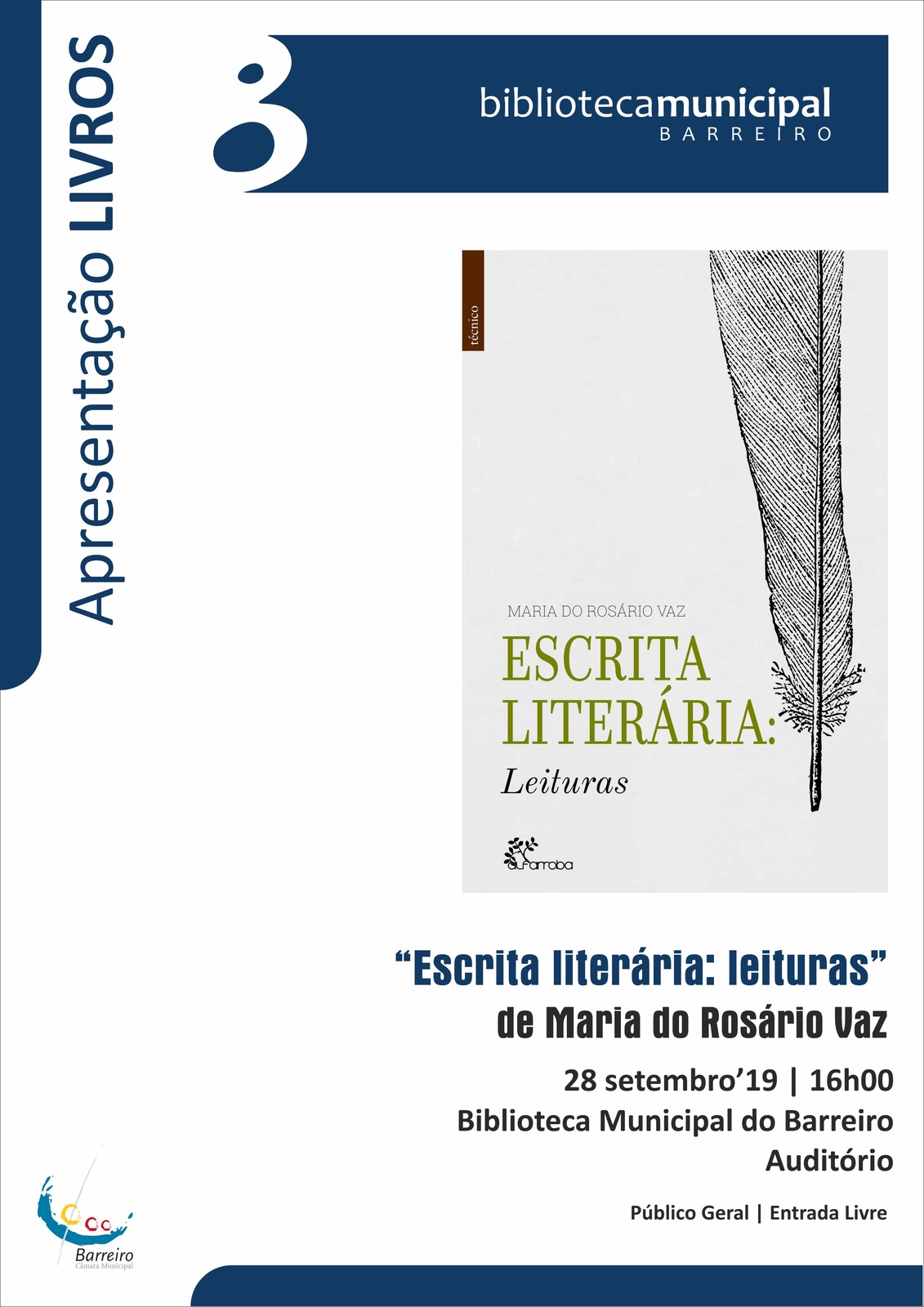 Apresentação do livro “Escrita literária-leituras”