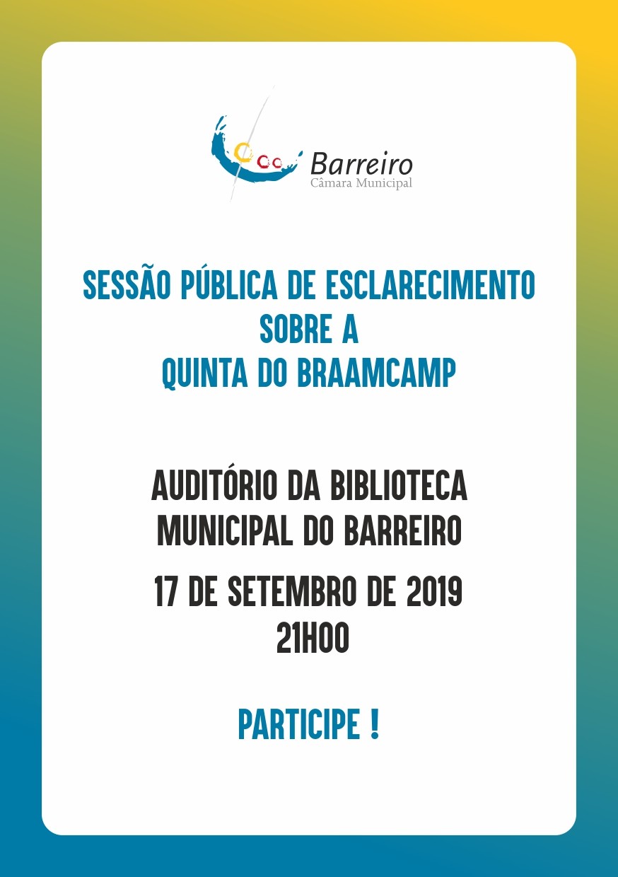 Quinta do Braamcamp | Sessão Pública de Esclarecimento