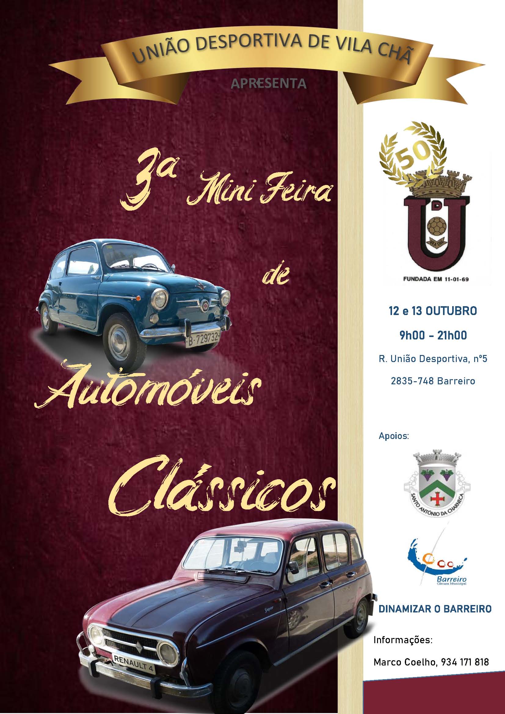 3ª Mini Feira de Automóveis Clássicos na Vila Chã